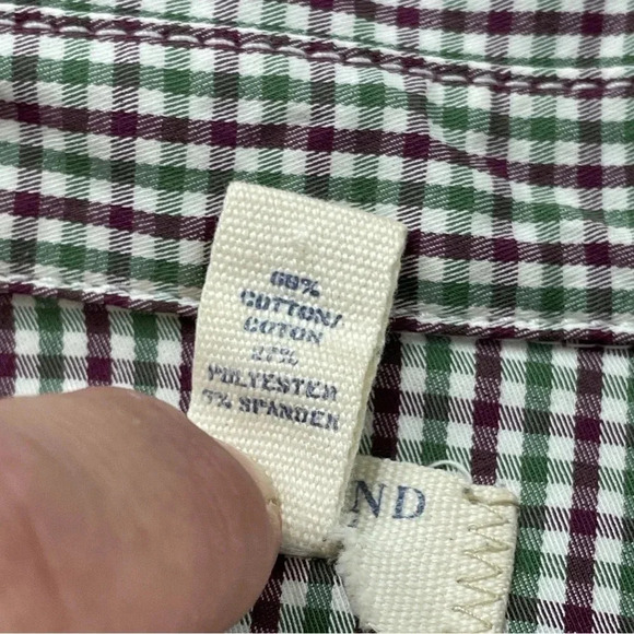 Lands End Dress size 6 shirt button down gingham 3591 - Picture 6 of 7